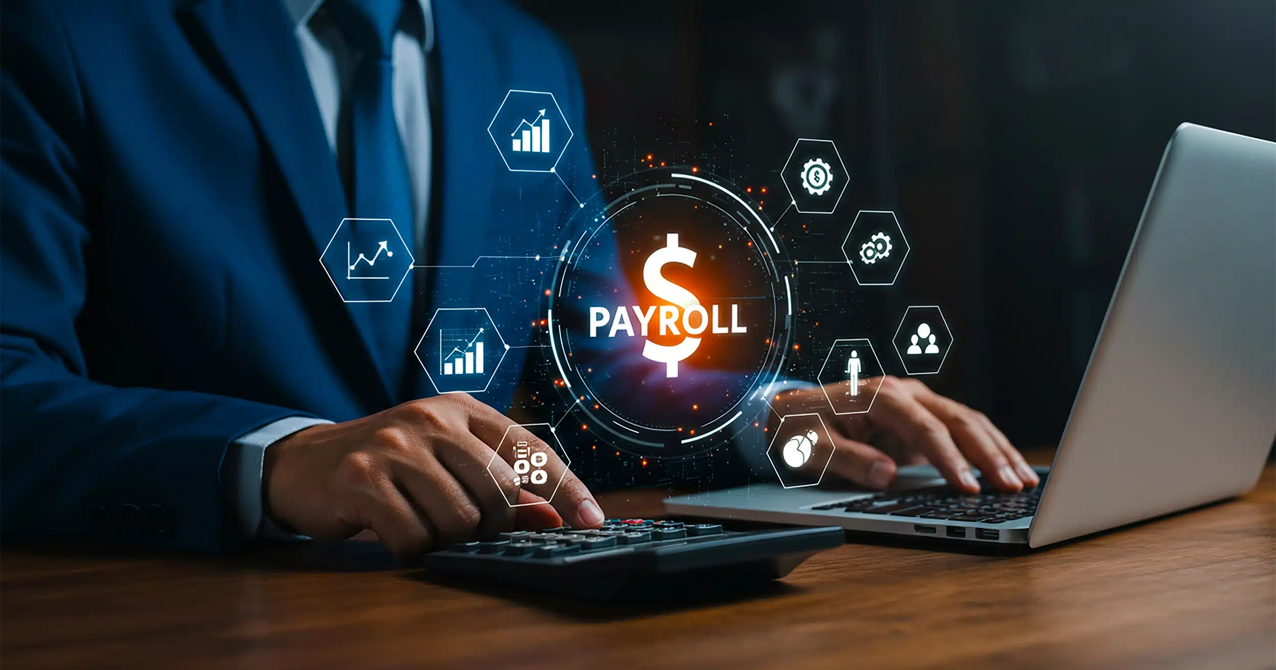 what GCC businesses should look for in payroll software, including employee data, attendance, leave, salary components, payslips, reporting, and payroll workflows.