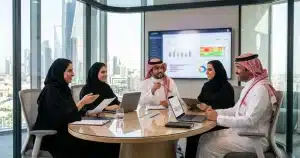 what Saudi employers need from an HRMS beyond payroll, including employee records, attendance, leave, self-service, documents, reporting, and workforce planning